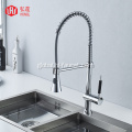  spring faucet black Chrome pull-out sprayer kitchen flexible sink kitchen faucet Manufactory